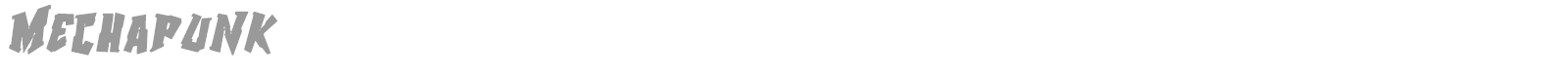 Mechapunk font preview